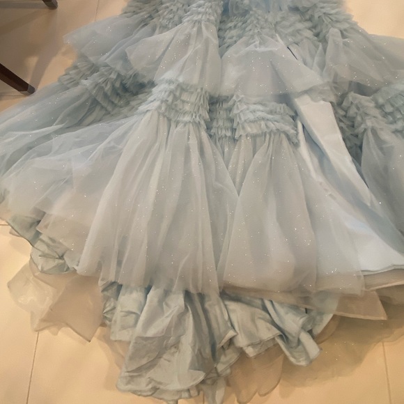 Sherri hill light blue ruffle layers - Picture 8 of 12